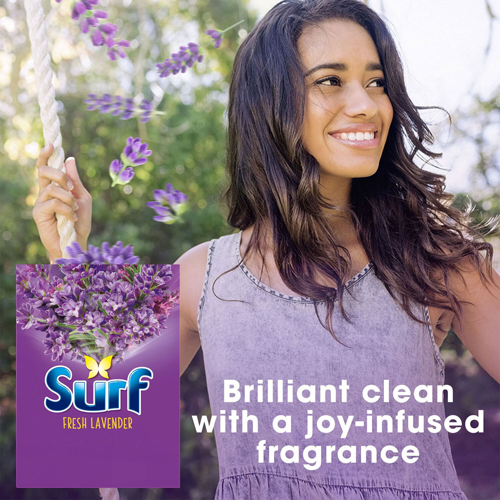Surf Lavender and Spring Jasmine Laundry Powder 45 Washes 2.25kg 4 Pack Image 2