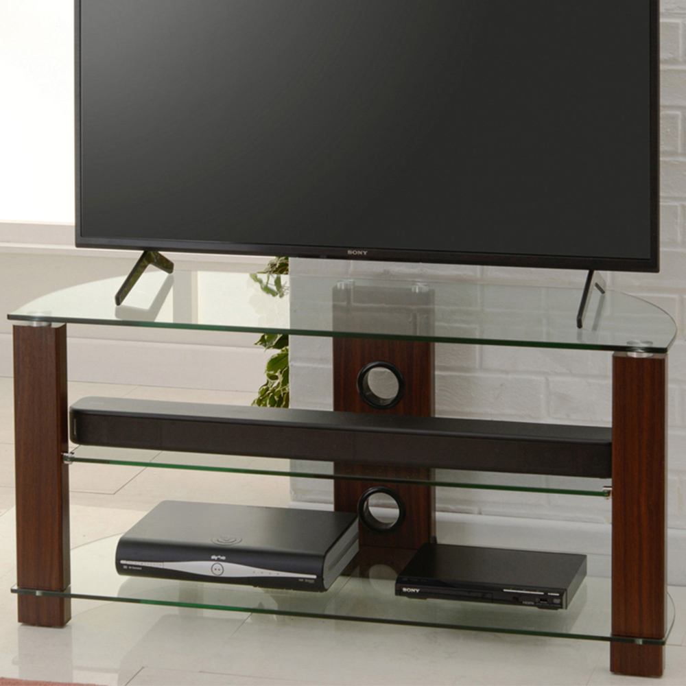 TTAP Vision 2 Shelf Walnut TV Stand 1050mm Image 1