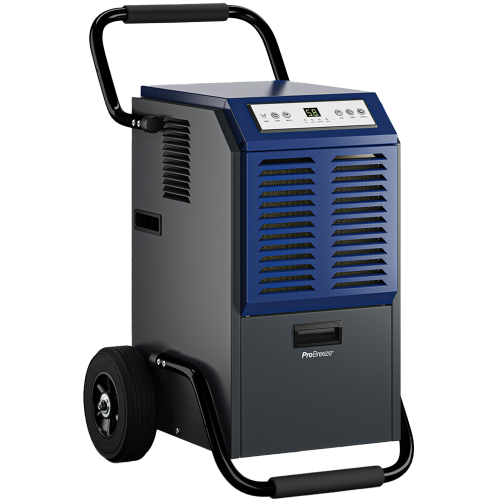 Pro Breeze Black Industrial Dehumidifier 50L Image 1