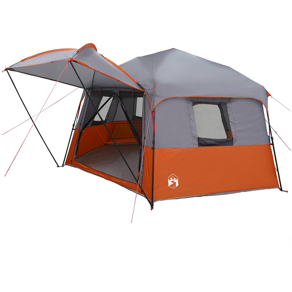 vidaXL 12 Person Instant Camping Shelter Grey Image 4