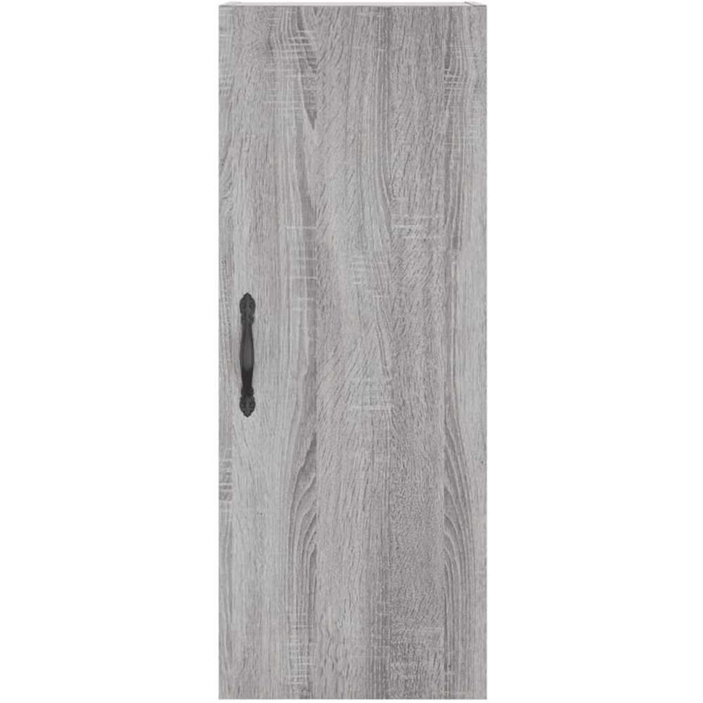 vidaXL 2 Door Grey Sonoma Tall Highboard with Metal Legs Image 6