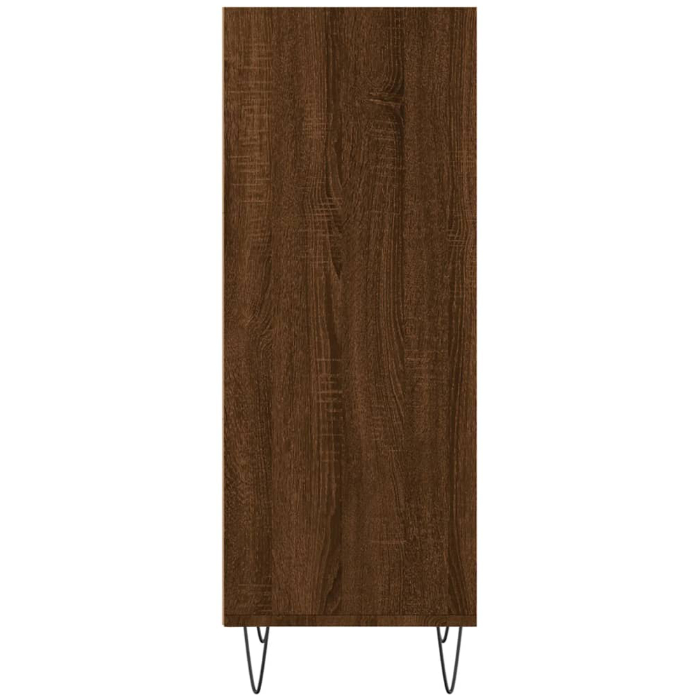 vidaXL 3 Shelf Brown Oak Sideboard Image 4