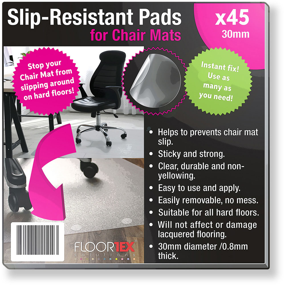 Floortex Unomat Anti-Slip Rectangular Polycarbonate Chair Mat for Hard Floors and Very Low Pile Carpets 116cm x 150cm Image 7