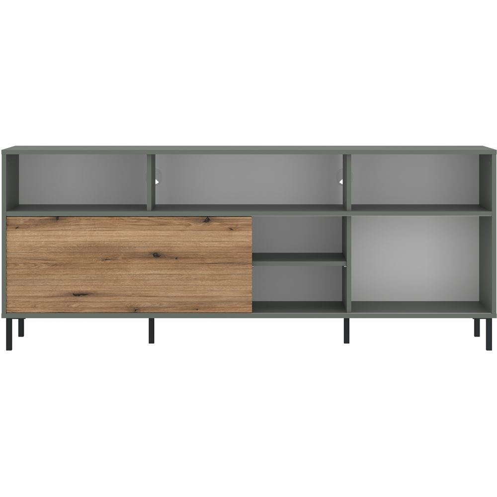Furniture To Go Darwin Single Sliding Door Green TV Cabinet Image 3