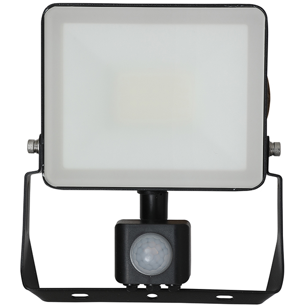 V-TAC 30W 3600 Lumens Daylight White LED Floodlight with PIR Sensor Image 1