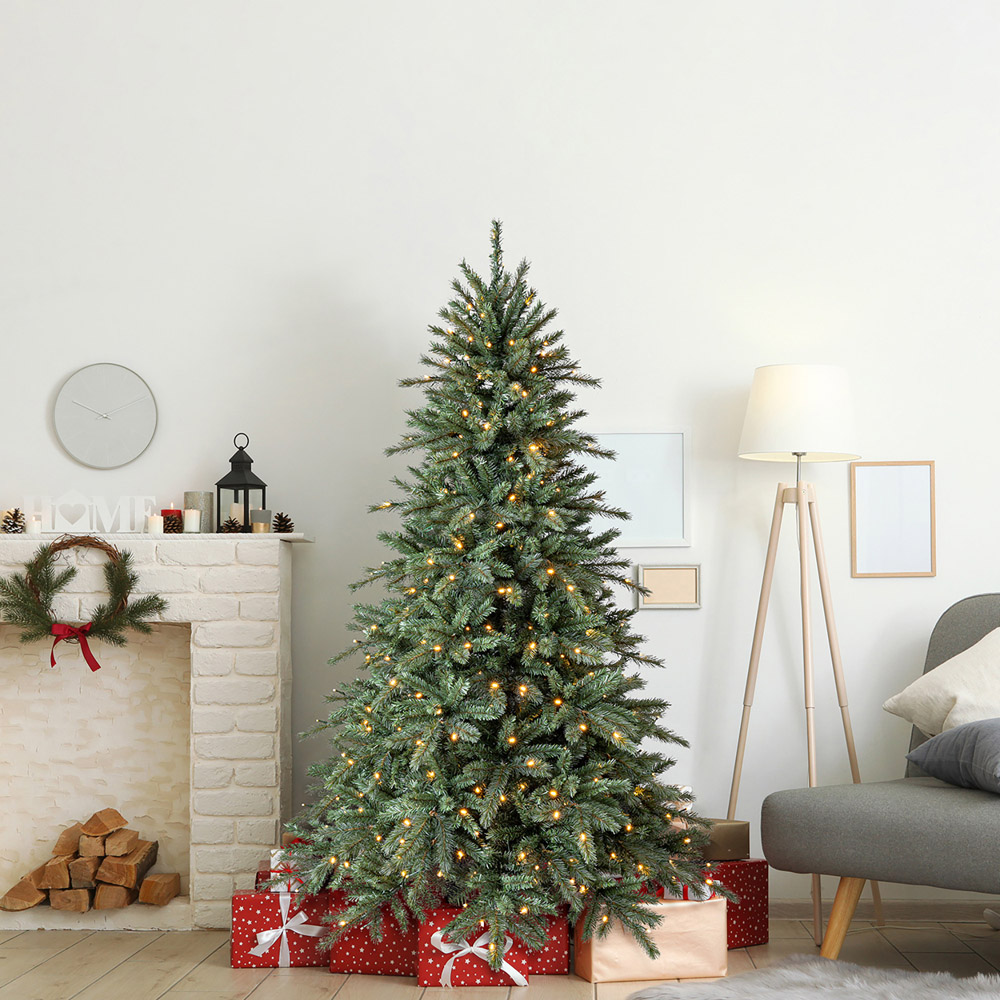 Evergreen Classics Indiana Spruce Pre-Lit Artificial Christmas Tree 6ft Image 2