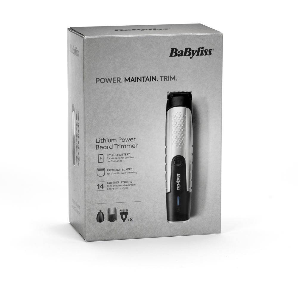 Babyliss Lithium Power Beard Cordless Trimmer Image 2