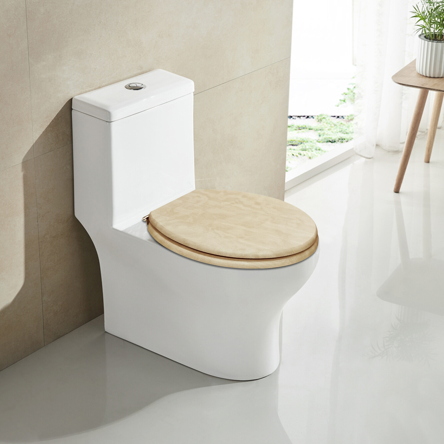 Rhodes Natural Toilet Seat Image 3