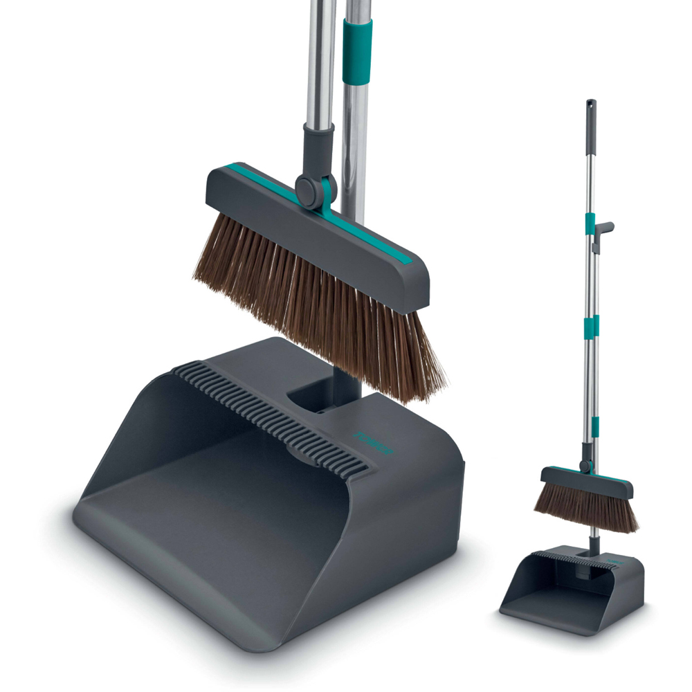 Tower 3-in-1 Dust Pan and Brush with Squeegee Image 3