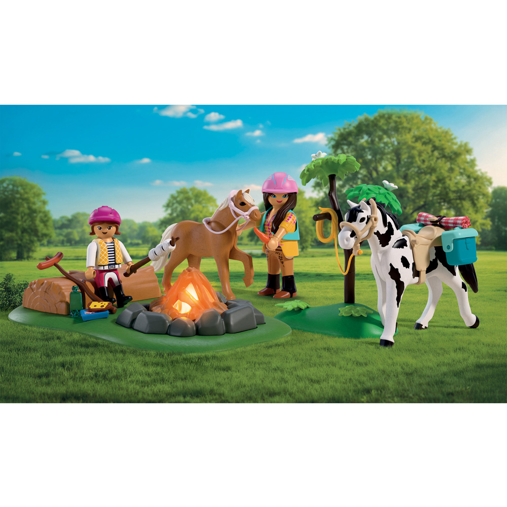 Playmobil Horseback Riding Trip with Campfire Play Set Image 5