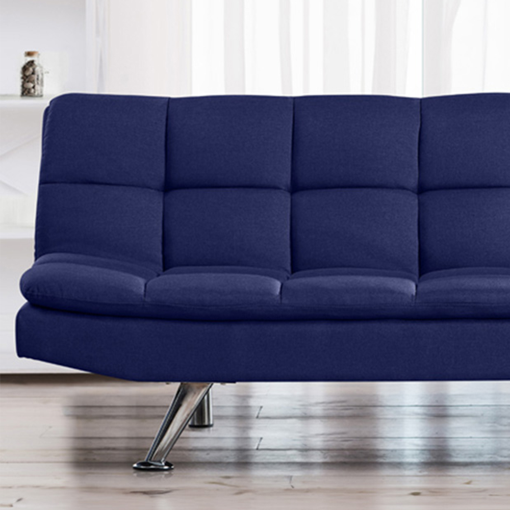 Brooklyn Double Sleeper Blue Cube Sofa Bed Image 2