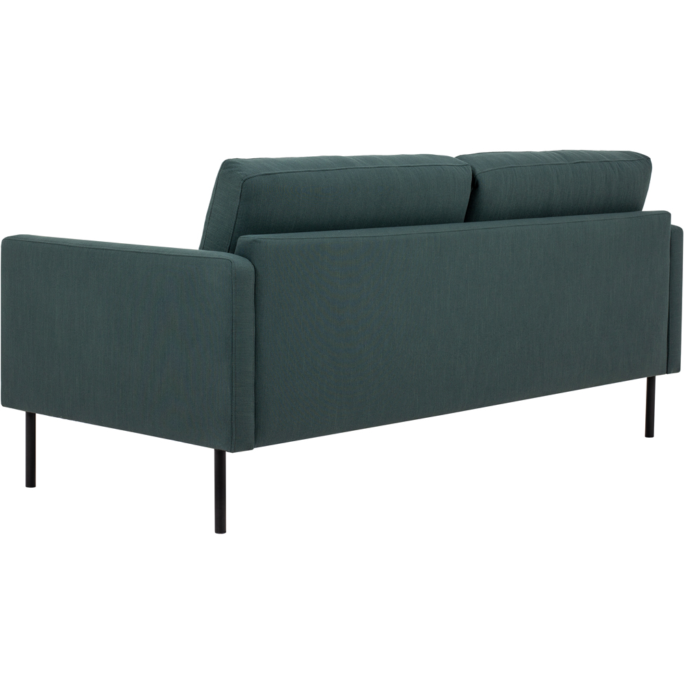 Florence Larvik 2.5 Seater Dark Green Sofa with Black Legs Image 4