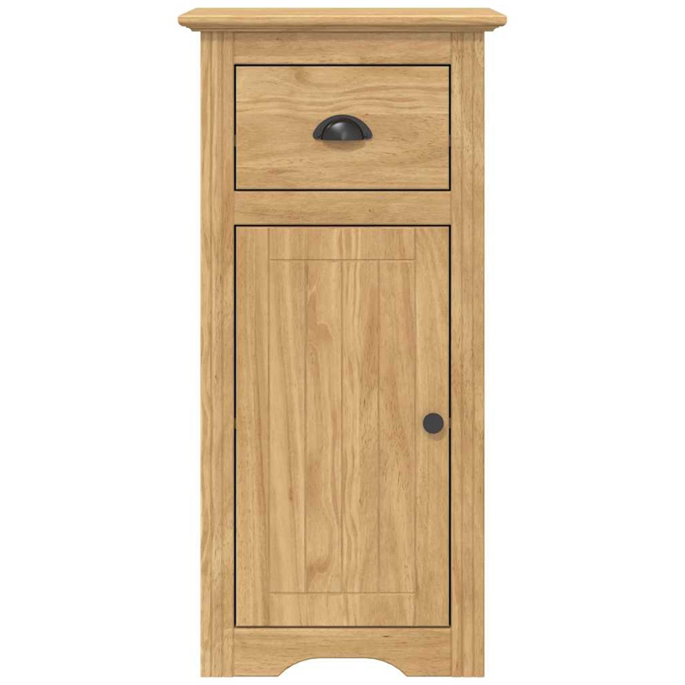 vidaXL Bodo Single Door Single Drawer Honey Brown Bathroom Cabinet Image 4