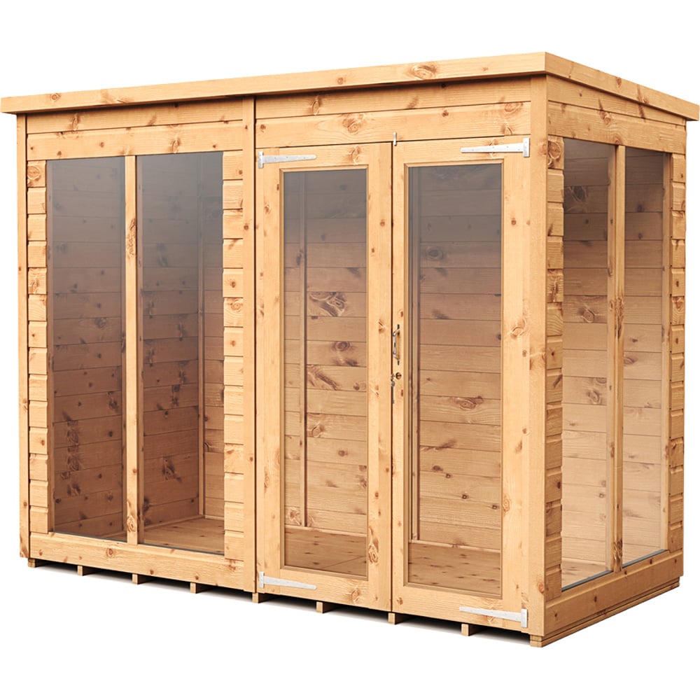 Empire Sheds 8 x 4ft Double Door Tongue and Groove Pent Summerhouse Image 1
