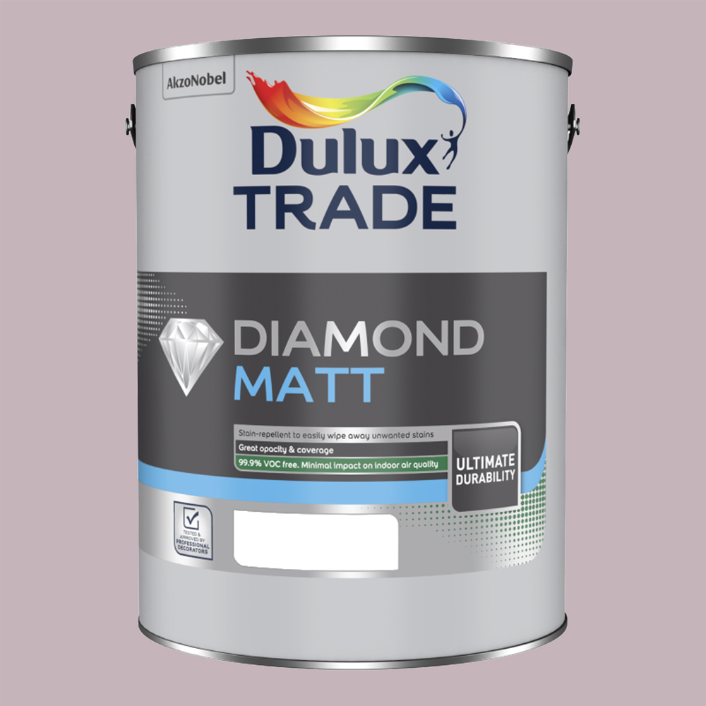Dulux Trade Dusted Fondant Walls and Ceilings Diamond Matt Paint 5L Image 2