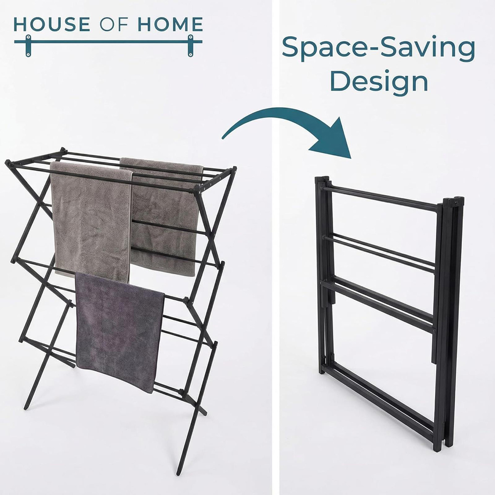House Of Home 3-Tier Foldable Clothes Airer 16m Image 4