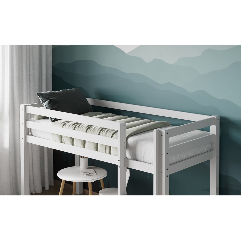 Flair Elara White Shorty Wooden Mid Sleeper Image 2