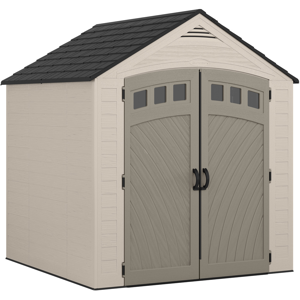 Suncast Vista 7 x 7ft Apex Storage Shed Image 1