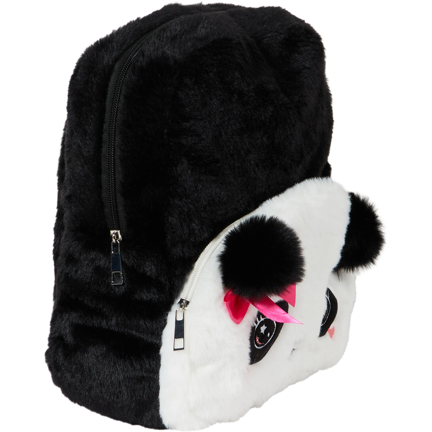 Panda Plush Backpack - Black Image 2