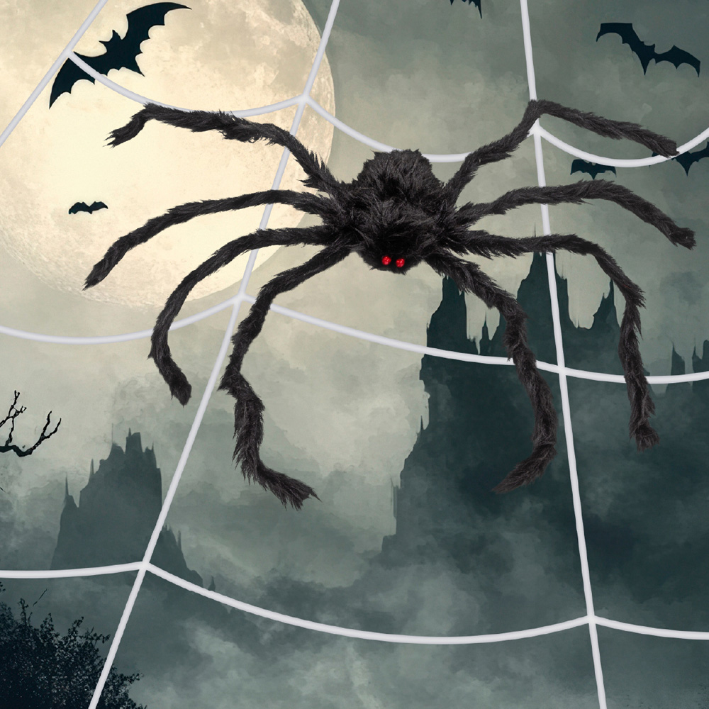 Benross Giant Hanging Web and Spider Halloween Decoration Image 2