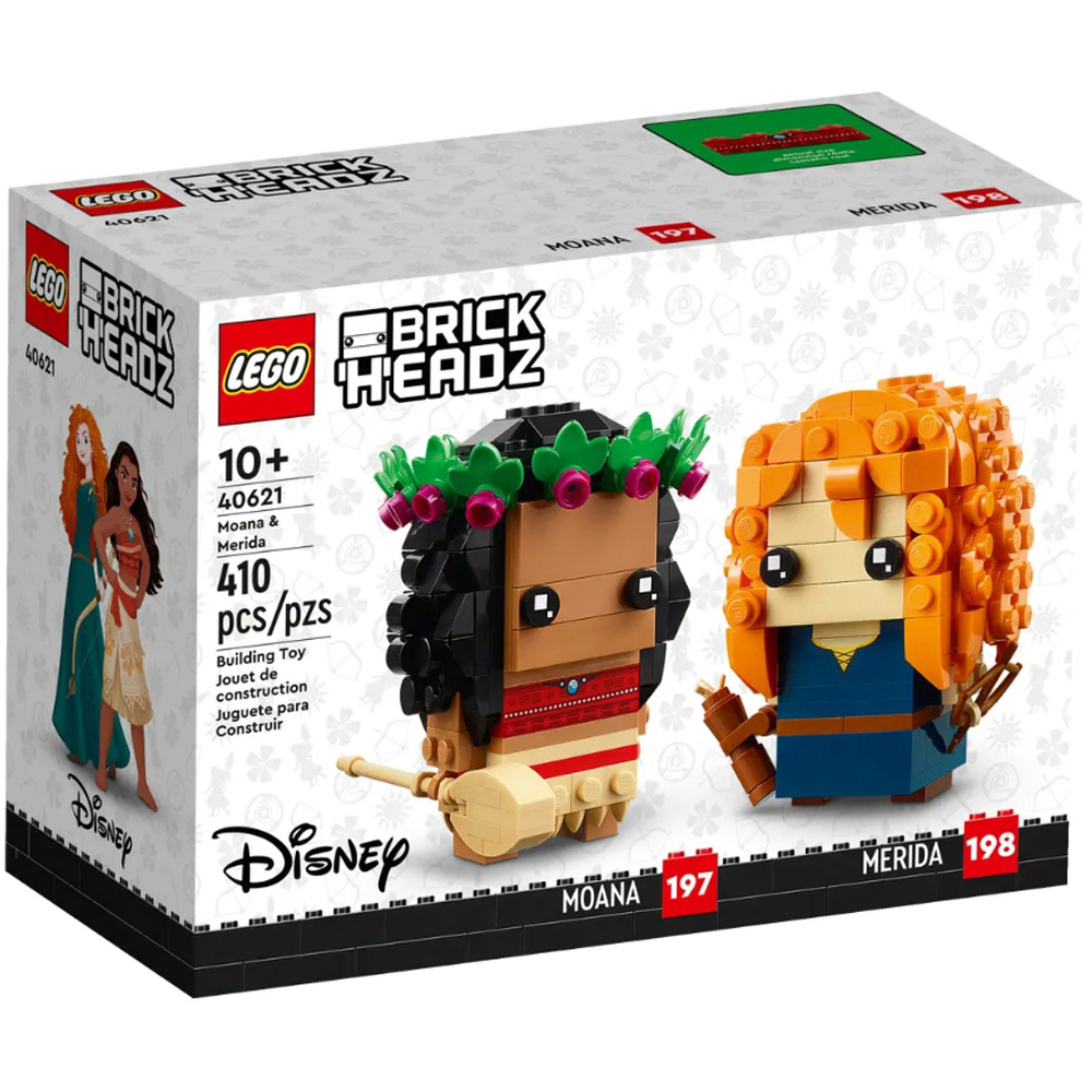 LEGO 40621 BrickHeadz Disney Moana and Merida Building Toy Set Image 1