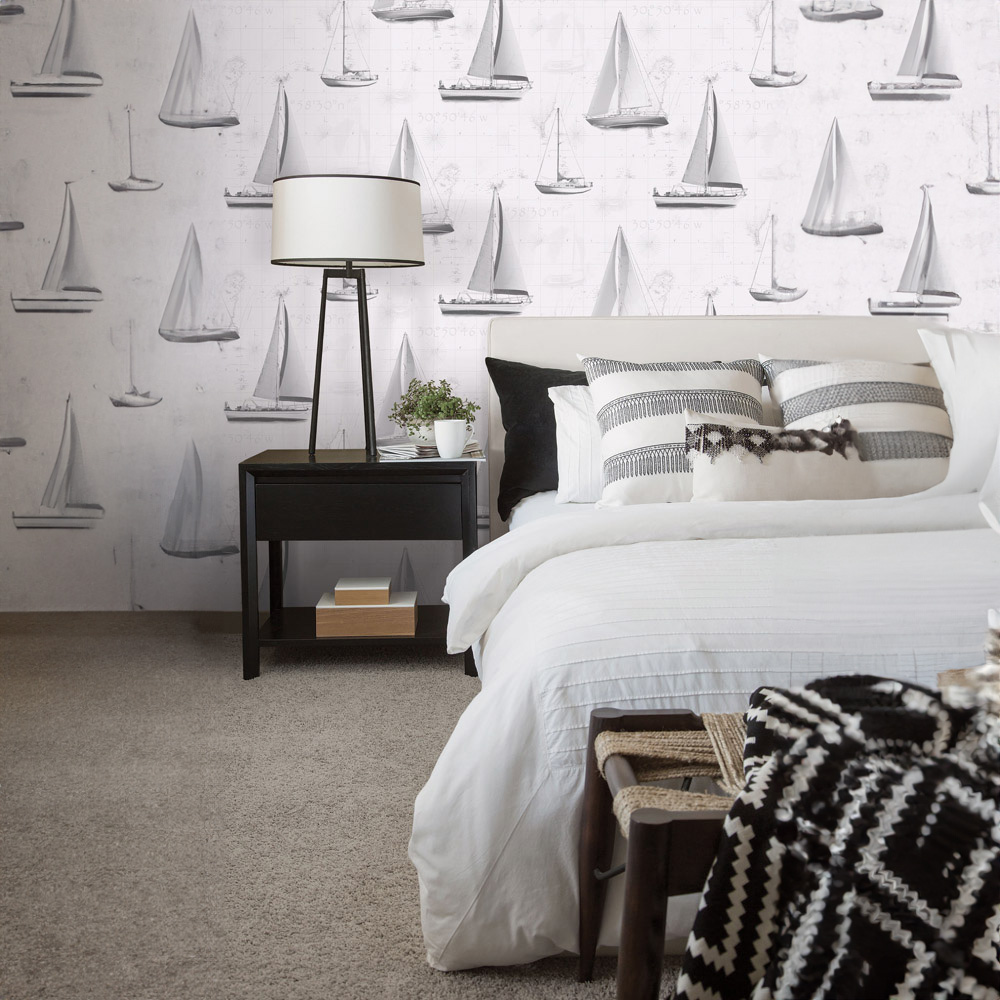 Galerie Global Fusion Sailing Boat Wallpaper Image 2