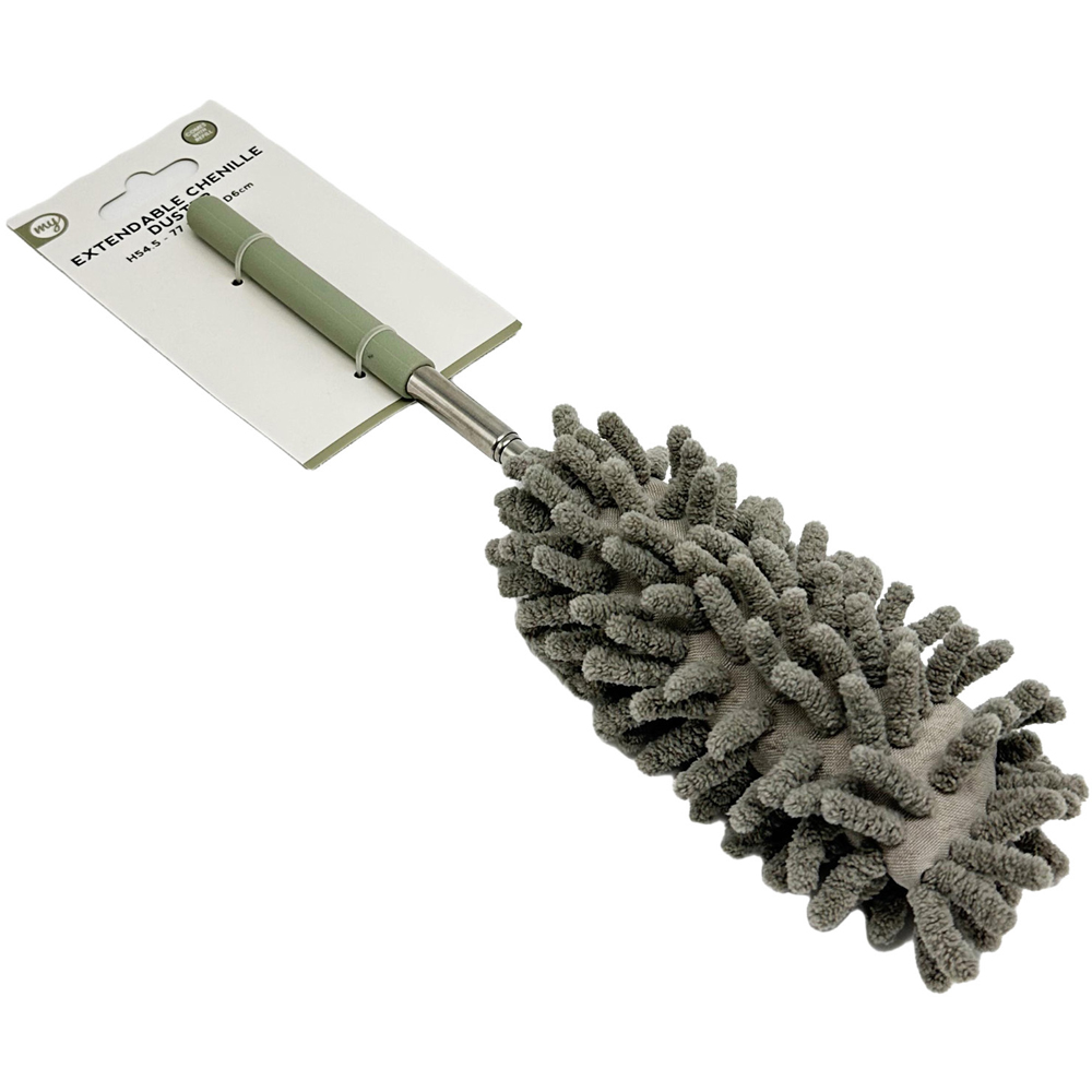 My Home Extendable Handle Chenille Duster Sage Image 3
