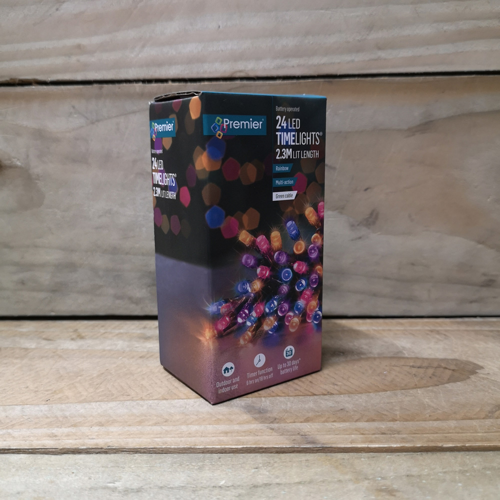Samuel Alexander 24 Rainbow LED Battery Operated Christmas String Light Image 5