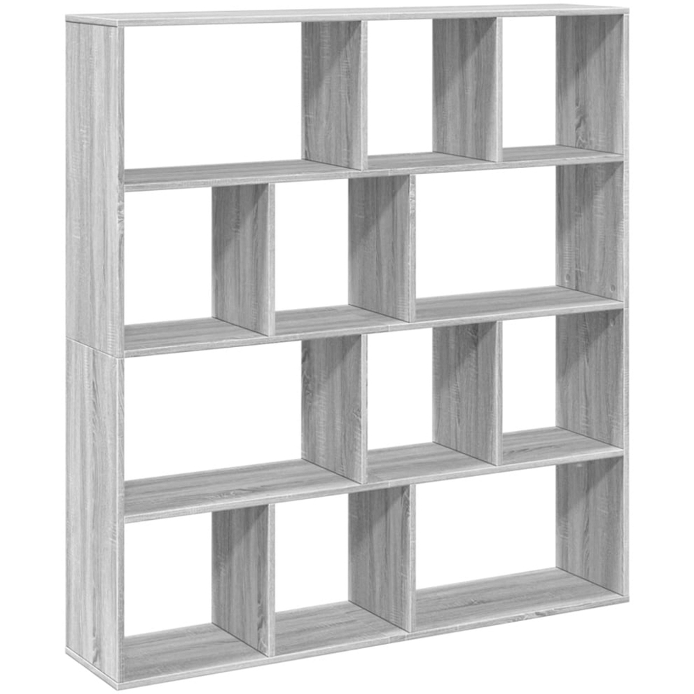 vidaXL 12 Shelf Grey Sonoma Bookcase Image 3