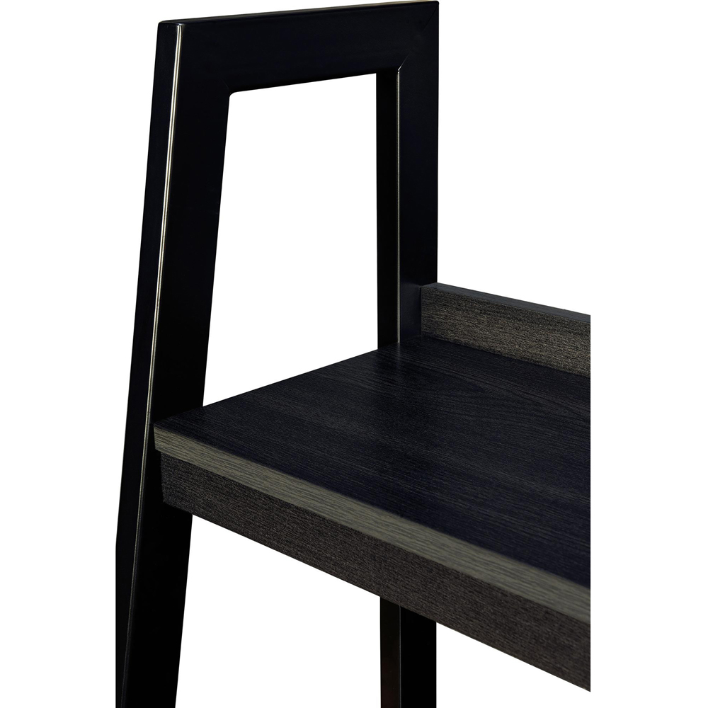 Dorel Lawrence 4 Shelf Black Metal Ladder Bookcase Set of 2 Image 4