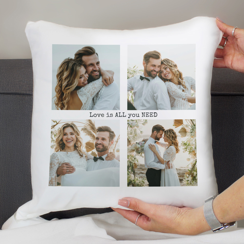 Personalised Memento Company Personalised Multi Photo Upload Cushion 38 x 38cm Image 3