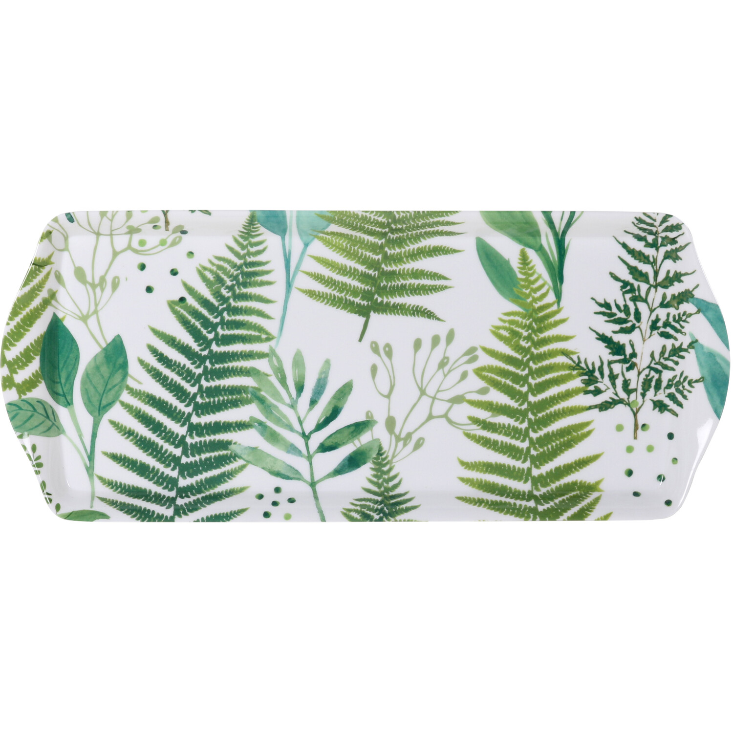 Botanical Fern Tray - Green / Long Drinks Tray Image 1