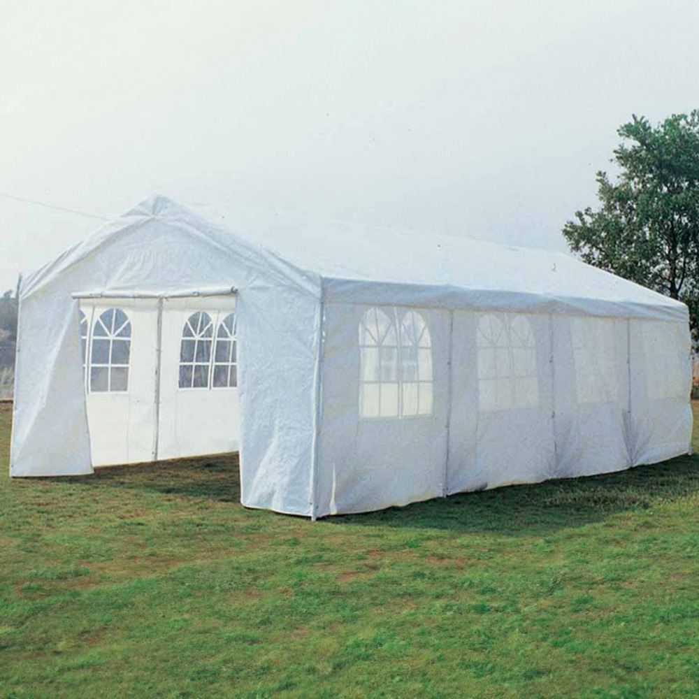 Charles Bentley 8 x 4m White Wedding and Party Marquee Image 1