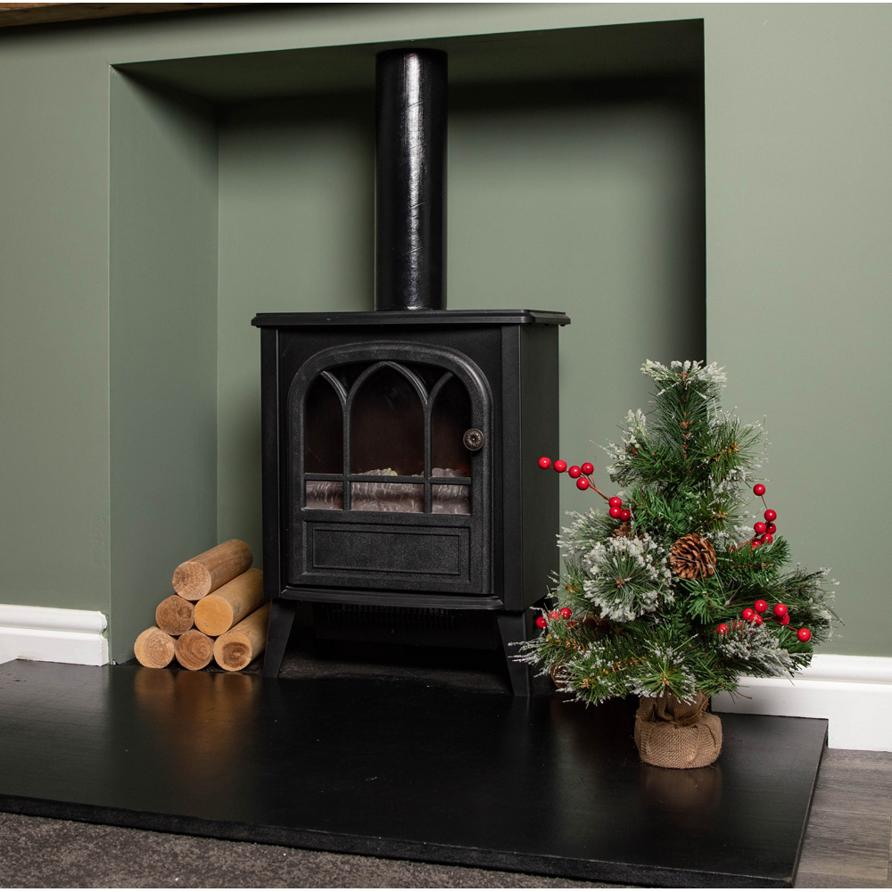 Samuel Alexander Ipswich Frosted Berries and Pinecones Indoor Mini Christmas Tree 50cm Image 7