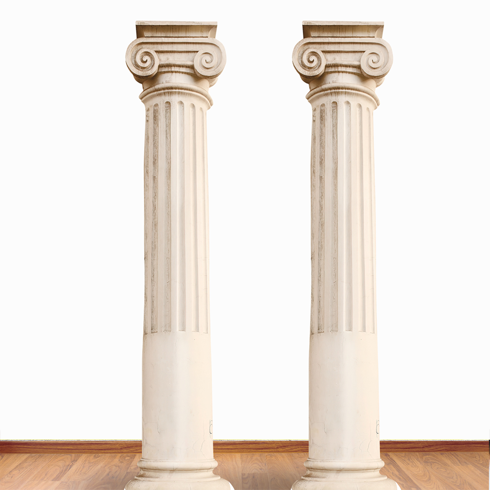 Star Cutouts Roman Pillars Cardboard Cutout 6.5ft 2 Pack Image 2