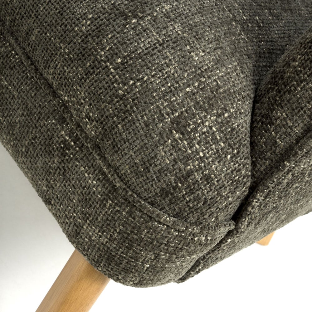 wilko Mallory Flax Effect Green Armchair Image 6