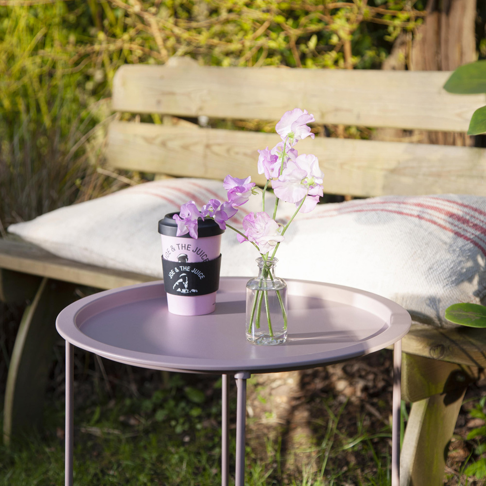 Noa and Nani Blush Pink Foldable Bistro Tray Table Image 4
