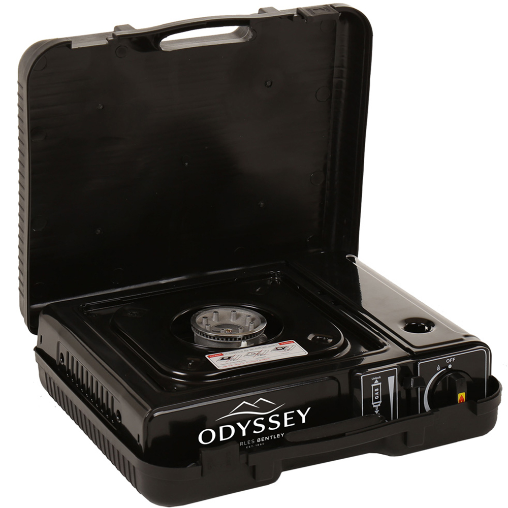 Charles Bentley Odyssey Black Camping Single Gas Stove Image 3