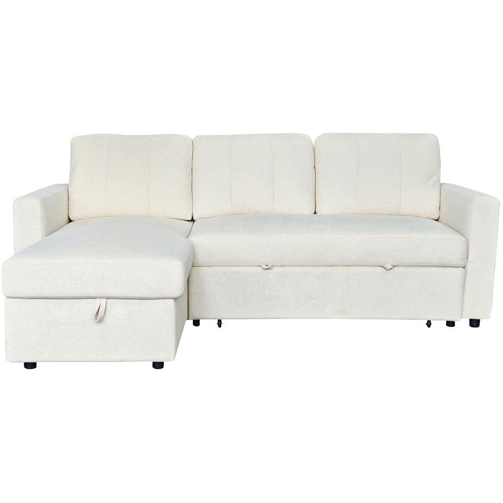 Aspire Nexis 3 Seater Natural Left Hand Chaise Corner Sofa Bed Image 4