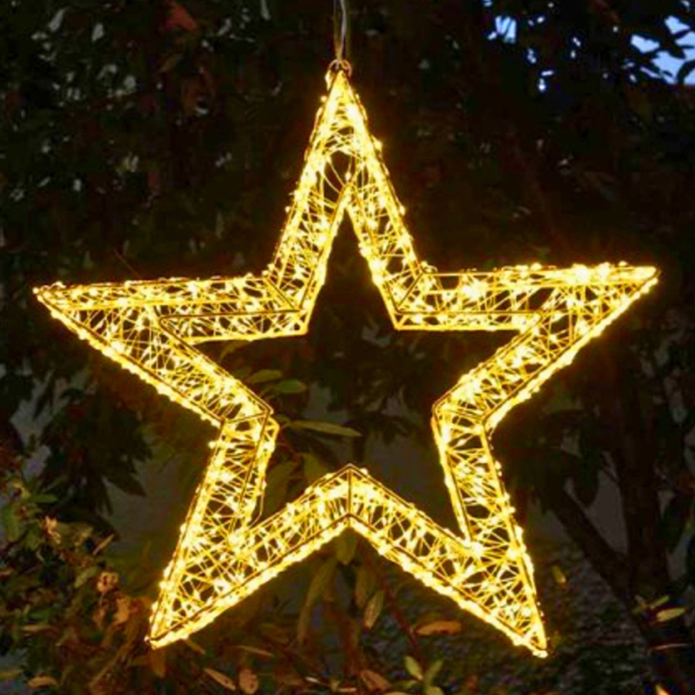 Samuel Alexander 1440 Warm White LED Light-Up Galaxy Star Christmas Decoration 50cm Image 1