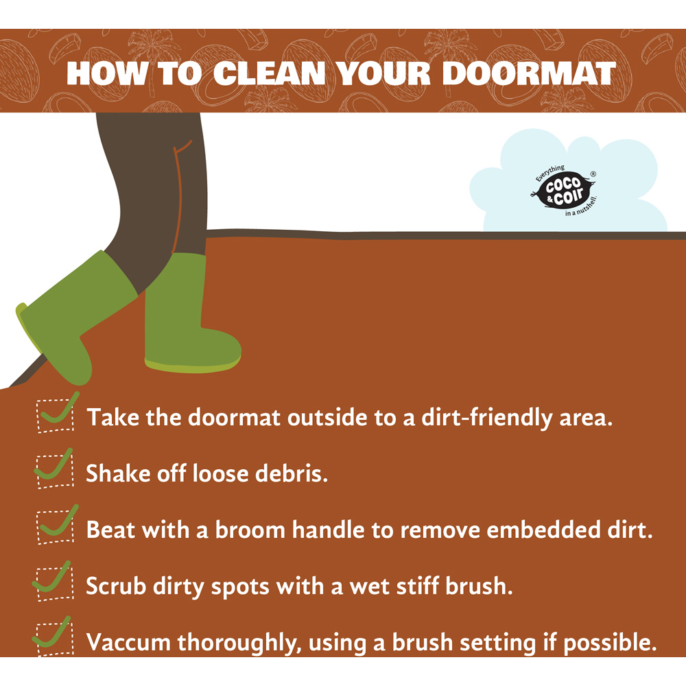 Coco & Coir The Canvas Coir Door Mat 45 x 75cm Image 3