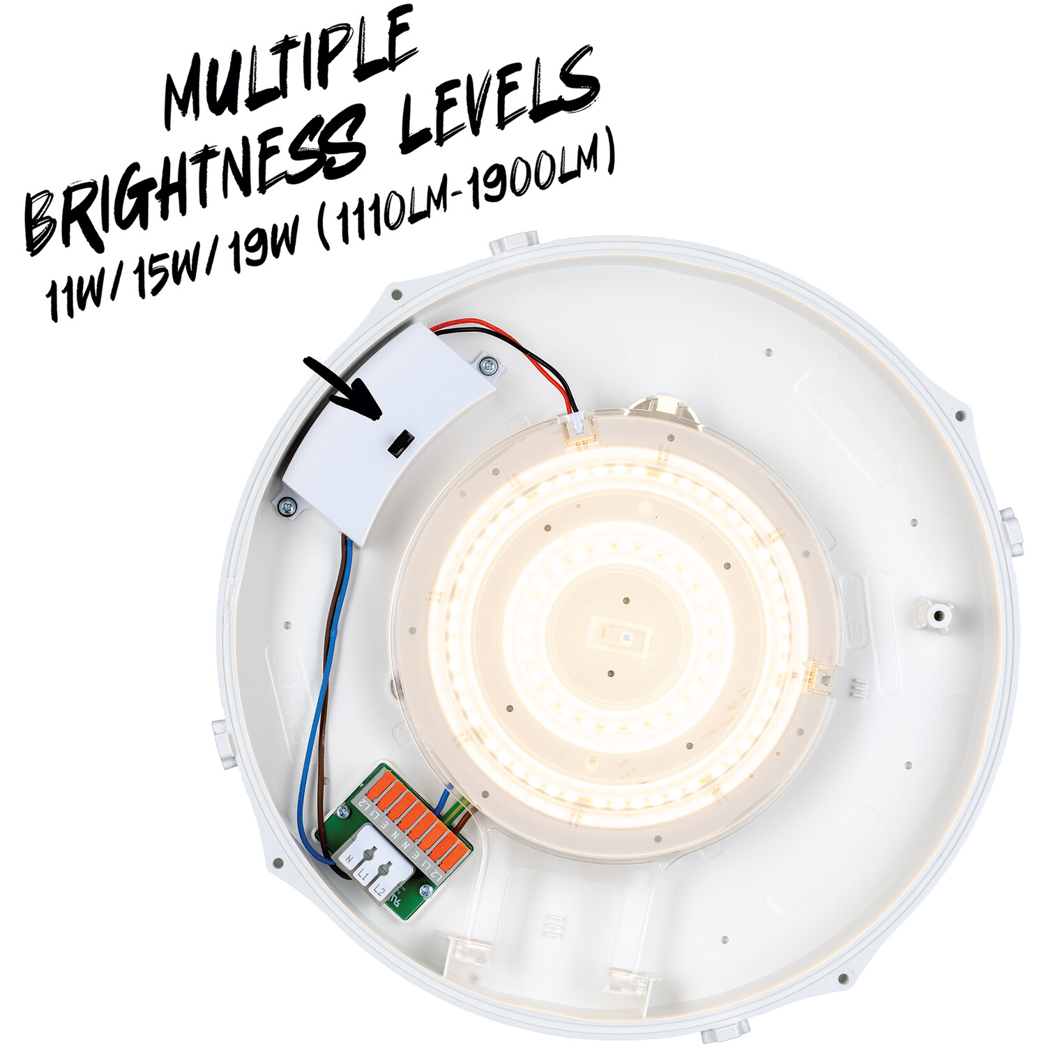 TCP IP65 TCP Bulkhead Light - White Image 3