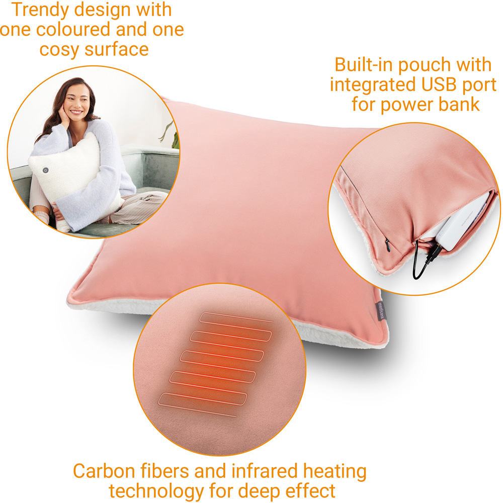 Medisana HC 100 Rose Interior Heated Cushion Line Image 3