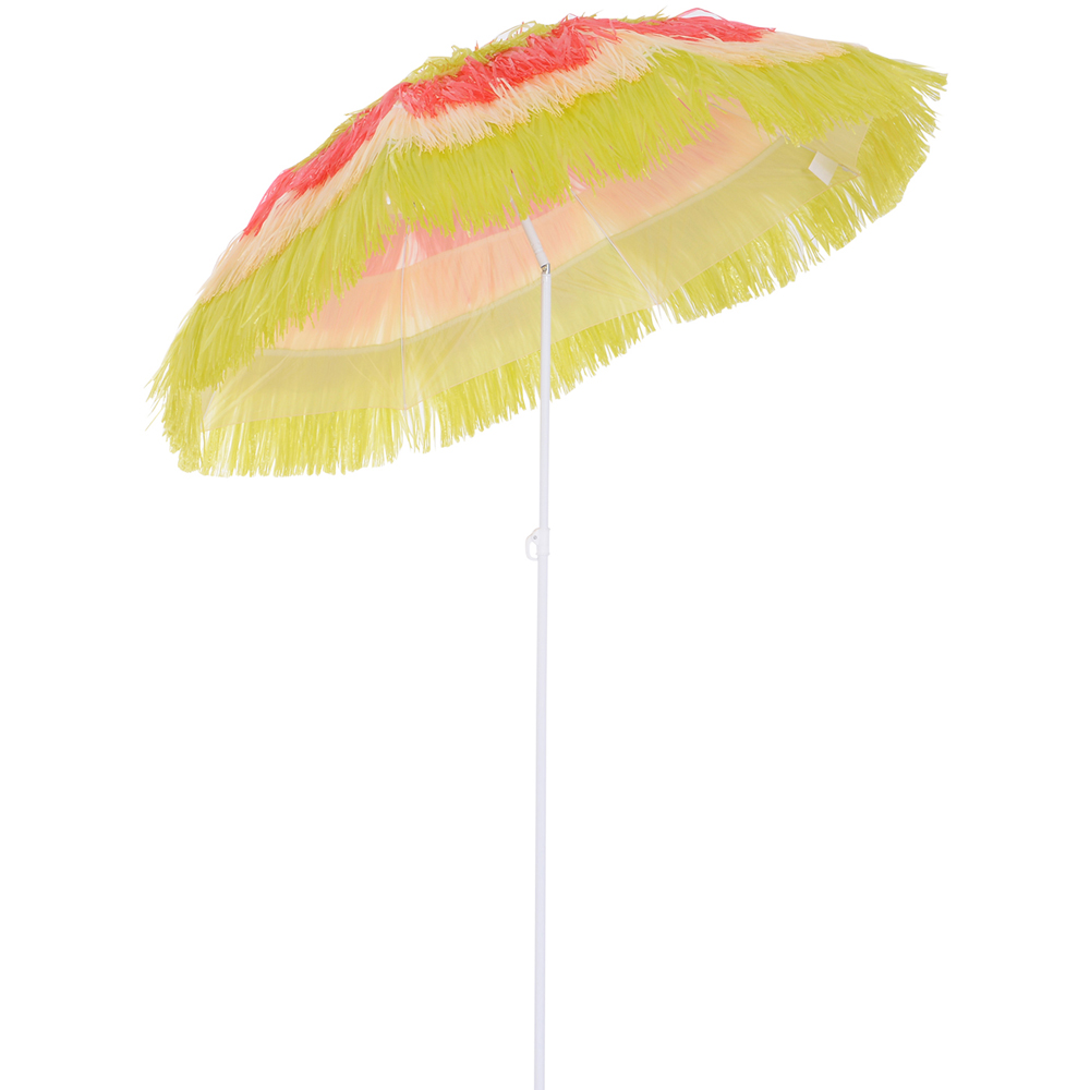 Outsunny Rainbow Hawaii Beach Parasol Image 1