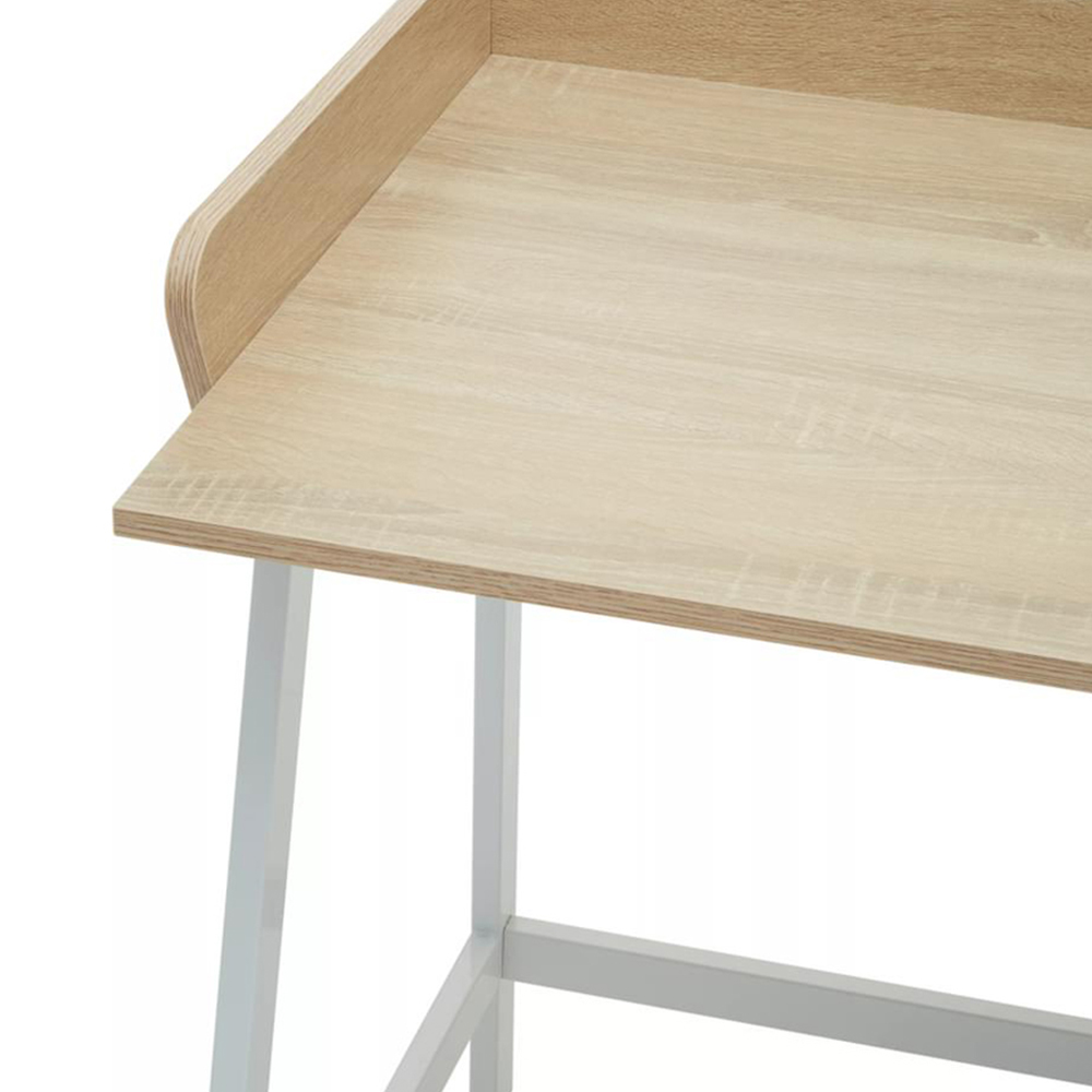 Premier Housewares Bradbury Single Drawer Natural Oak Desk Image 4