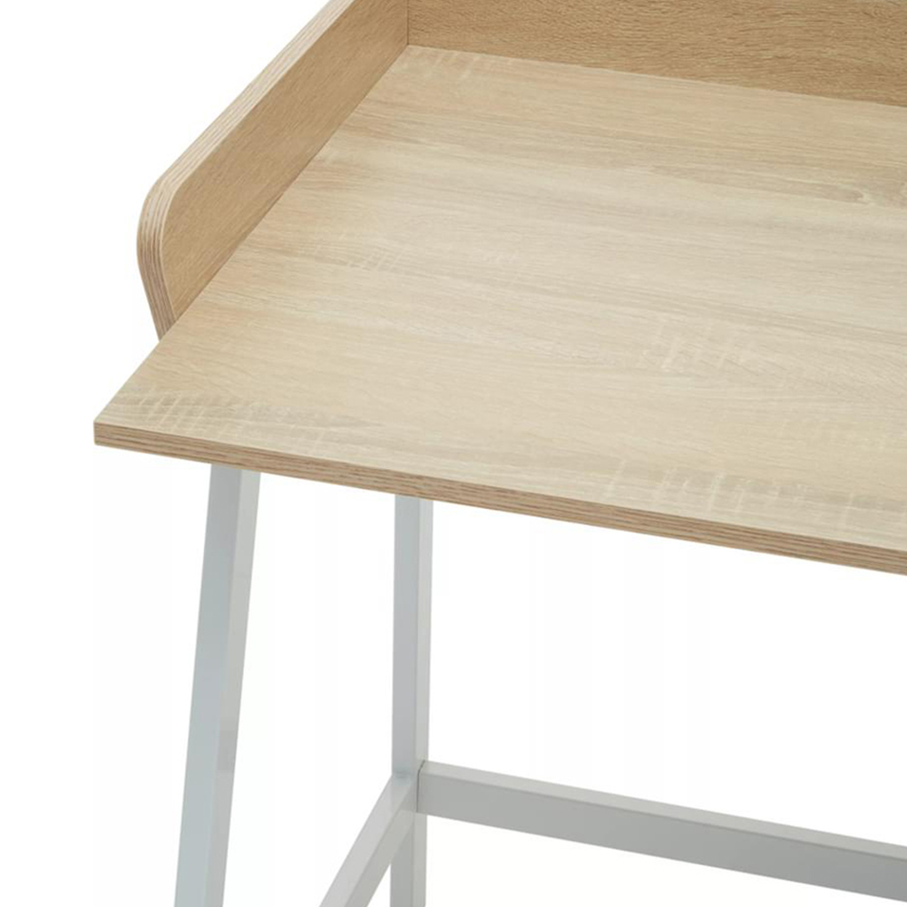 Premier Housewares Bradbury Single Drawer Natural Oak Desk Image 4