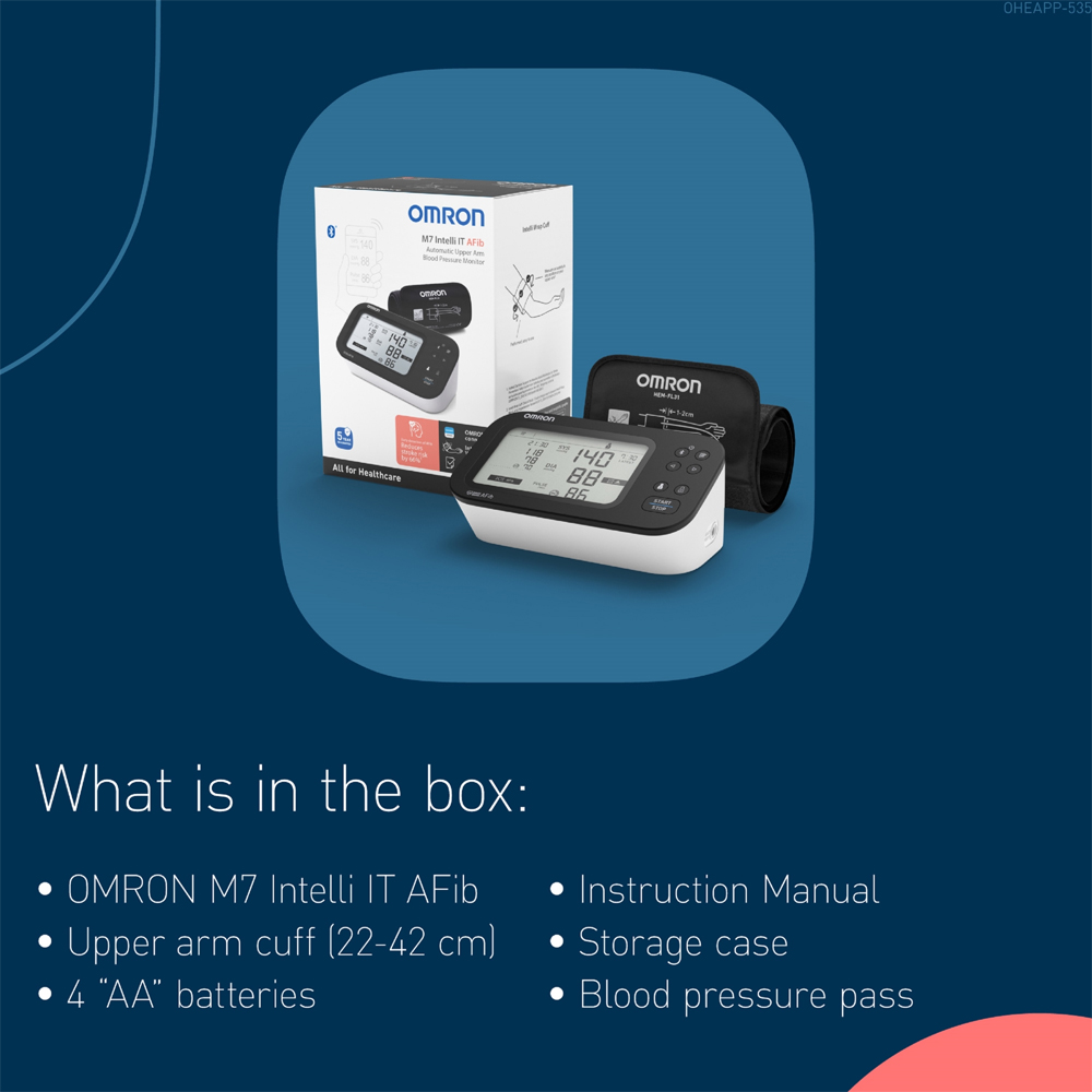 Omron M7 Intelli IT AFib Automatic Upper Arm Blood Pressure Monitor Image 9