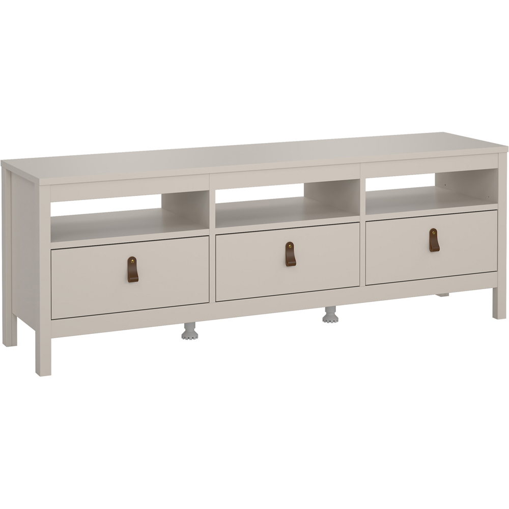 Florence Barcelona 3 Drawer 3 Shelf Cashmere TV Unit Image 2