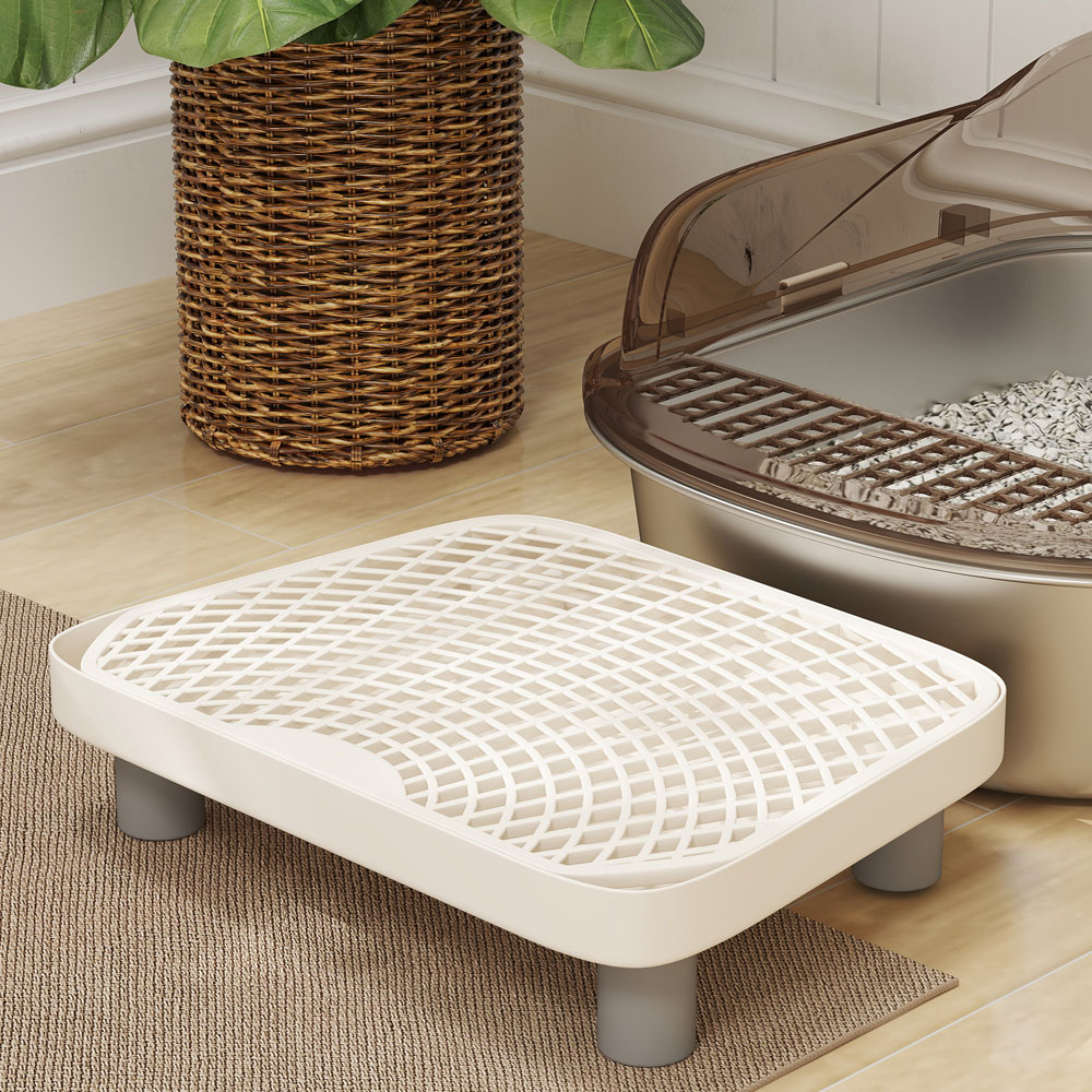 PawHut Stainless Steel Cat Litter Box Image 3
