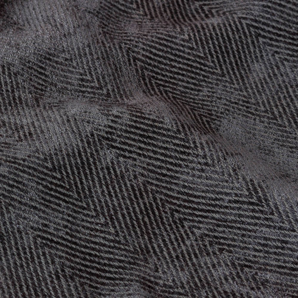 Yard Harri Dusk Herringbone Fringed Throw 130 x 180cm Image 3